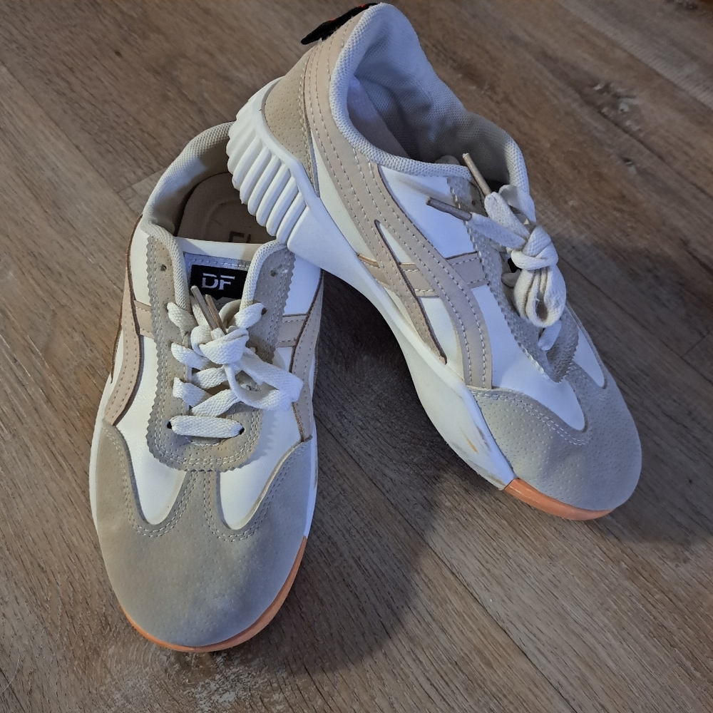 De Florance "DF Cloudea 2.0" Sneakers Beige White Women's Size 6.5